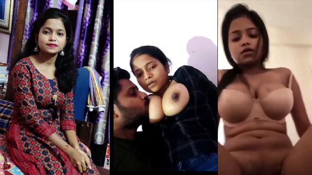 Horny College Girl Boobs Sucking Missionary Fucking with Lover